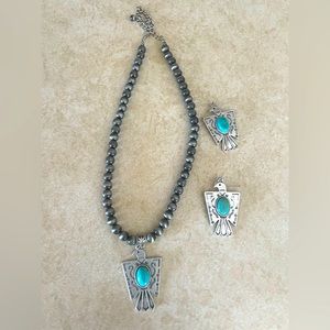Necklace with earrings